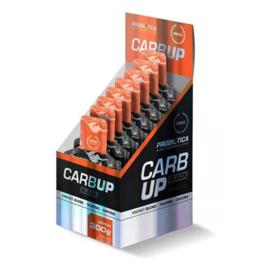 Carb Up Black Gel C/ Cafeína 10 Sachês Laranja - Probiótica