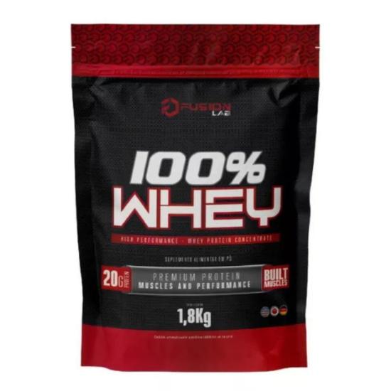 100% Whey Concentrada 1,8kg 100% Whey Protein Fusion Sabor Cookies