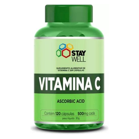 Vitamina C 100% Pura E Concentrada - Fórmula Exclusiva Com 1000mg Por Dose - 120Cápsulas
